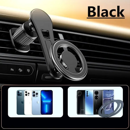 Magnetic Car Phone Holder Stand Universal Mount for iPhone 15/14/13 Samsung Support Bracket GPS Compatible with MacSafe