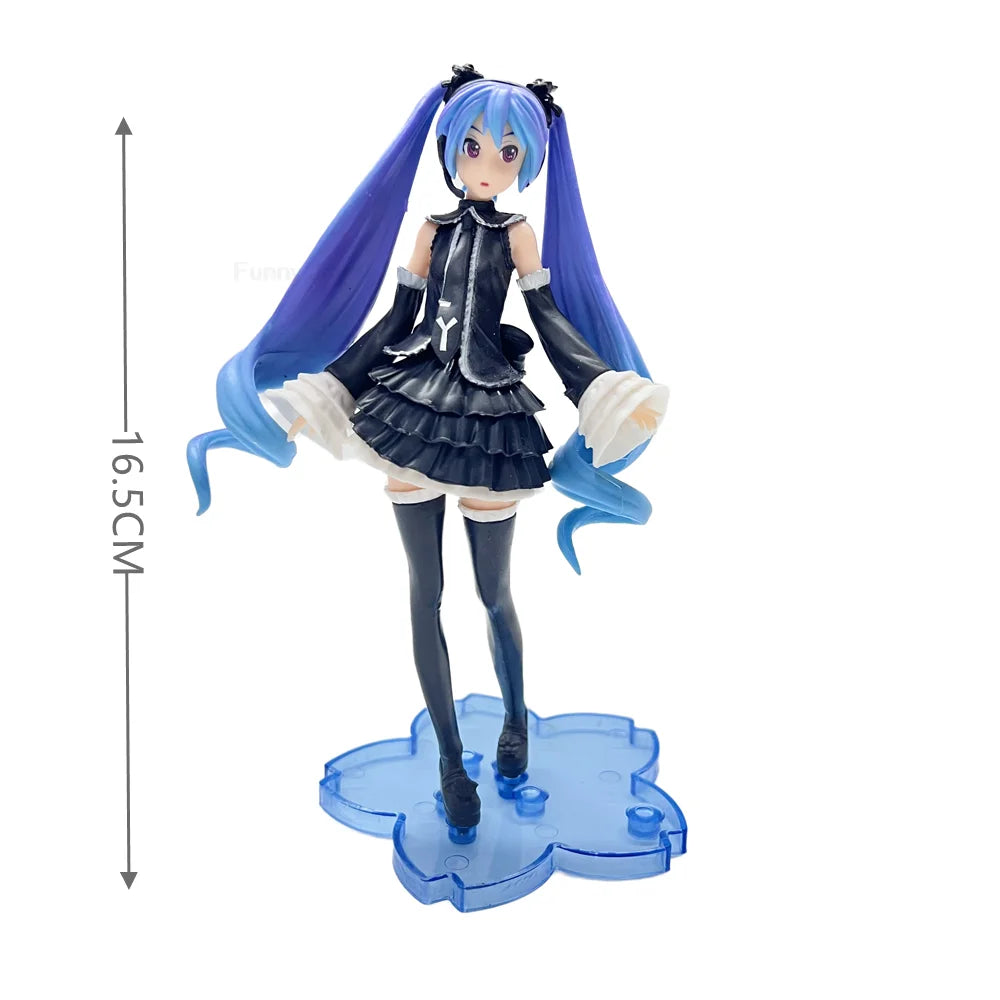 Anime Figure Cherry Blossoms Dress Action Figures Kawaii Swimsuit Vocaloid PVC Collectible Model Toys Girl Gift