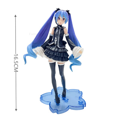 Anime Figure Cherry Blossoms Dress Action Figures Kawaii Swimsuit Vocaloid PVC Collectible Model Toys Girl Gift
