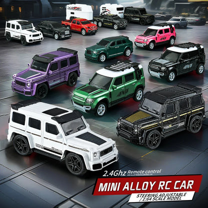 New RC Car MINI Alloy 1/64 Remote Control Car Convenient to Carry 60 Minutes of Work Time Children's Gifts Electronic Toys