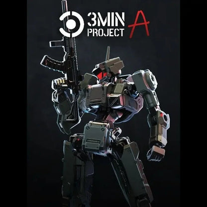 Sheik Mainland 1/18 Scale 3.75 Inch 3MIN-A Series Standard Wolf Tactical Action Figure Assembly Model Kit DIY Collectible Gift