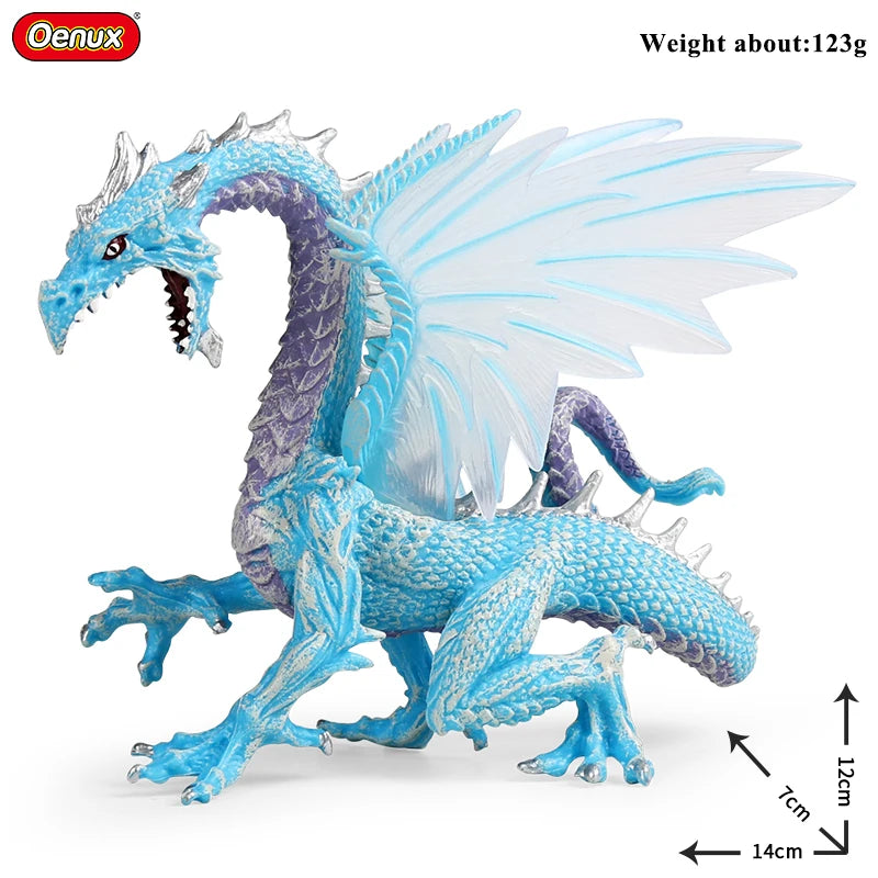 Oenux Simulation Dinosaur Dragon Turtles Fire Bull Orangutan Magma Golem Animal Model Action Figures Pvc Collection Kid Toy Gift