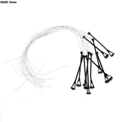 10pcs/set Mini Decor Street Lamp Fairy Garden Miniatures Moss Terrariums Desktop Bottle Garden Resin Crafts Decoration For Home