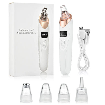 Electric Pore Cleaner & Blackhead Remover, Professional Deep Cleansing Vacuum Device for Facial Skincare, Pore Refining Tool