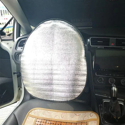 Double Heat Insulation Sunshade Cover Protection Foldable Anti-uv Sunscreen Car Interior Supplies for All Car Steering Wheel