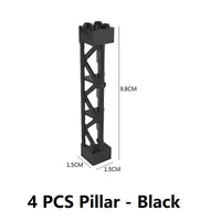 4PCS Pillar Black