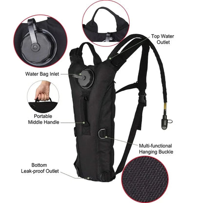 3L waterproof water bag outdoor sports backpack travel cycling mountaineering tactics convenient water bottle water bag
