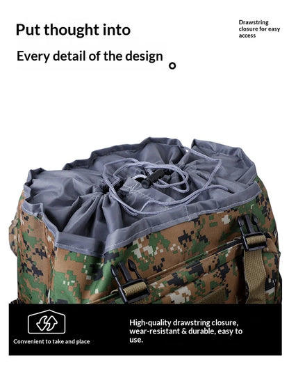 Homefish 80L/100L Large Mountaineering Backpack Outdoor Climbing Bag Tactical Rucksack Hiking Camping Travel Backpack