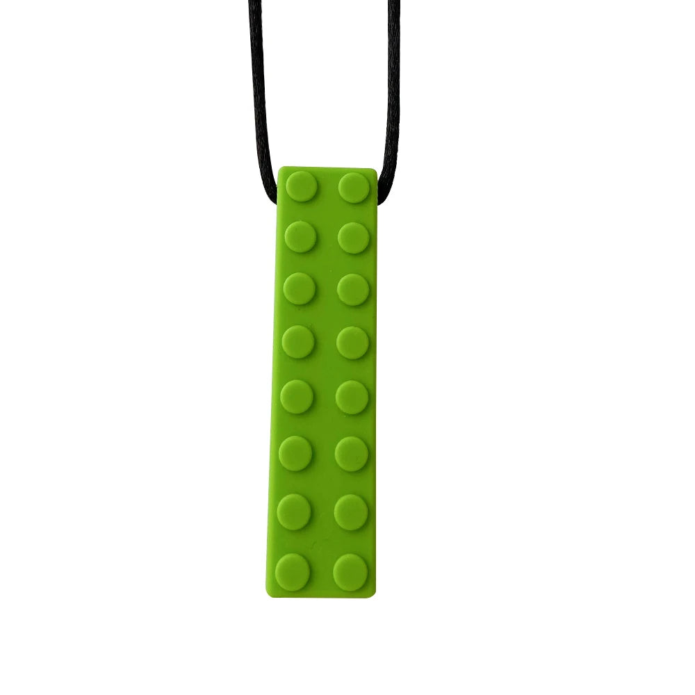 1pcs Silicone Teether Kids Chew Necklace Sensory Chewy Pendant Oral Motor Toys Therapy Tools for Autism ADHD Children's Goods