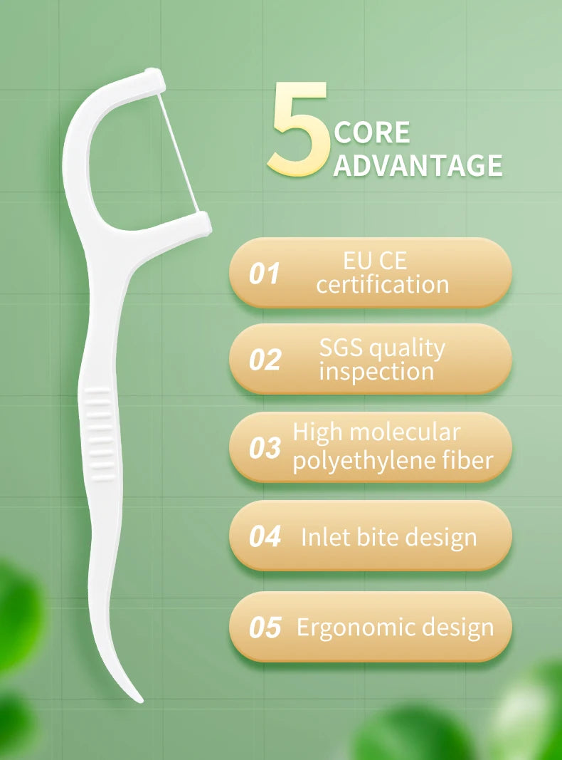 600PCS, 300PCS, 100PCS - Flosser-50PCS/Box - Cleaning interdental spaces, oral care tools
