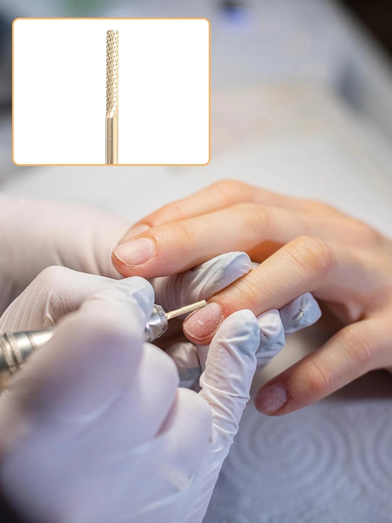 1pc Nail Drill Bits 3/32'' - L-Shaped Smooth Stop Barrel Carbide Bit  for Professional Finish, Fast Remove, Shape & Smoo