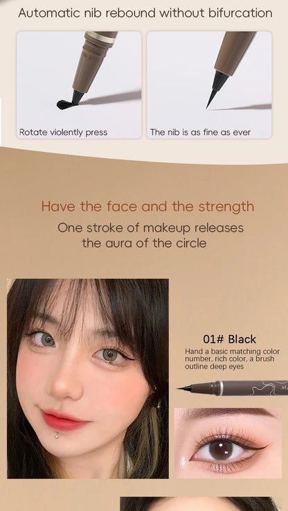 Smooth Very Fine Eyeliner Pen Longacting Quickdrying Waterproof Eyeliner Pen Suitable For Beginners Girls Holiday Gifts