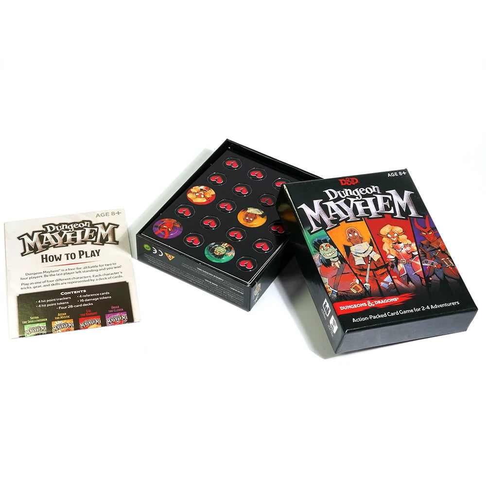 Dungeon Mayhem Dungeons Dragons Card Game 120 Cards Board Game Monster Madness Party Game for Friends and Family