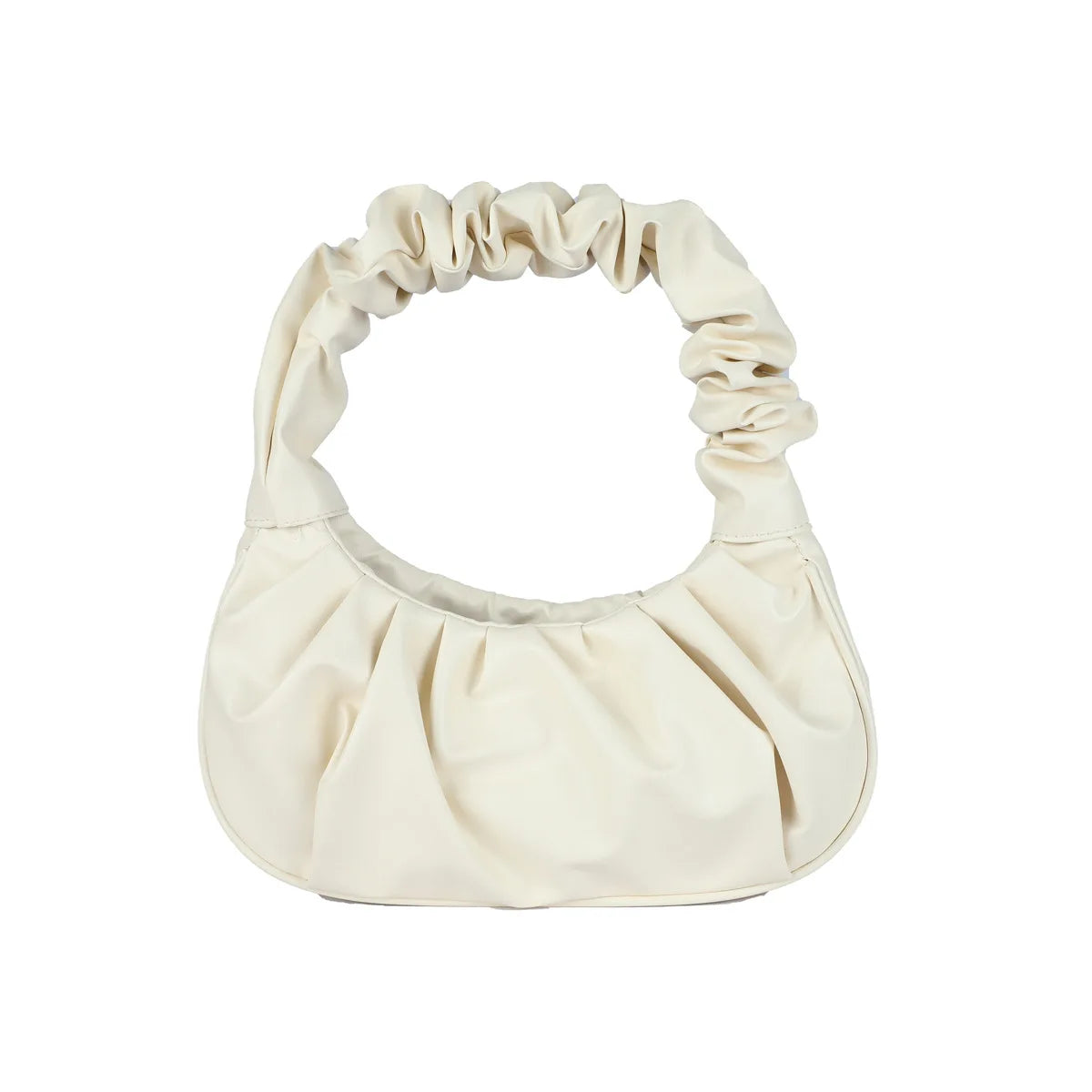 HOMEFISH Fashion Pleated PU Cloud Handlebags for Women Leisure Armpit Shoulder Bags Dumpling Handbag Female Shopping Hand Bags