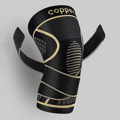 Copper Knee Braces with Strap for Knee Pain Women and Men, Knee Compression Sleeve for Arthritis, ACL, Meniscus Tear