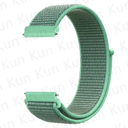 20mm 22mm Band For Samsung Galaxy Watch 6/5/4/5pro/4/6 Classic/active 2 Nylon loop sport bracelet huawei watch GT 4-2-2e-3 Strap
