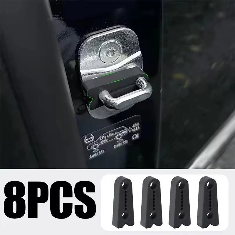 4/8pcs Car Door Shock Absorber Universal Car Door Buckle Soundproof Deadener Damper Cushion Anti-Vibration Buffer Pad