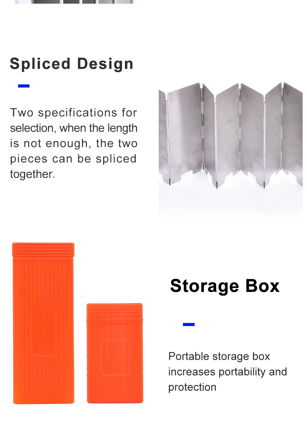 Widesea Portable Camping Wind Shield Aluminum Alloy Stainless Steel 9pcs Windproof Stove Screen with Storage Box for Outdoor Coo