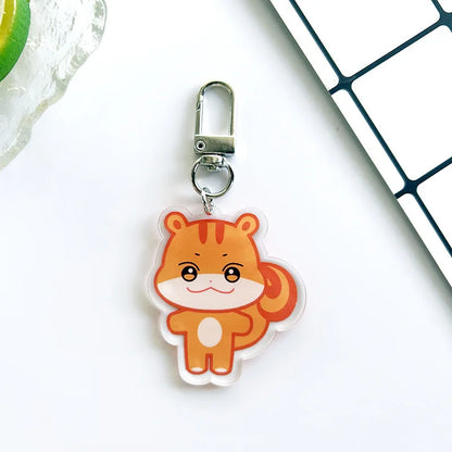 10CM Pop-up Store Doll Keychain ANITEEZ Cartoon Cute Plush Pendant Keyring Bag Accessories Kpop Yunho Yeosang Fans Gifts