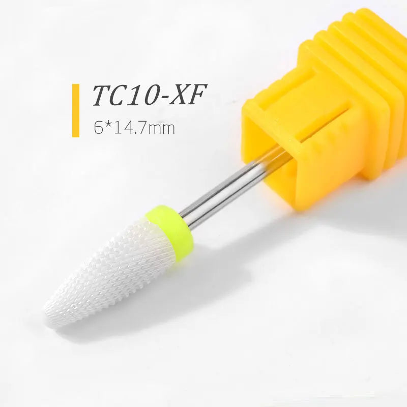 1/5pcs Ceramic Nail Drill Bits Milling Cutter Nail Files Grinding Head Electric Pedicure Manicure Polish Cuticle Clean Nail Tool