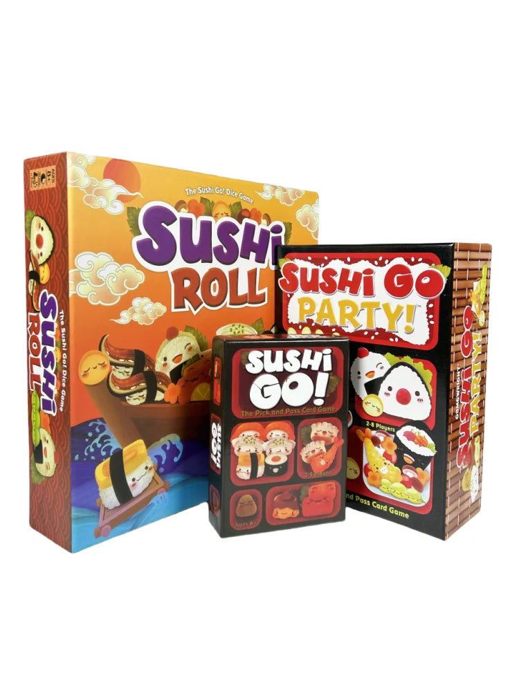 1 Box Sushi Go Family Gathering Board Game Card,Fun Card Game Sushi Go Party Card Games Deck Roll Creative Holiday Gift