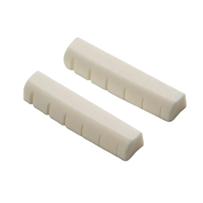 2 Sets 4 Pcs 6 String Acoustic Guitar Bone Bridge Saddle 72mm And Nut 43mm Cow Bone Nut Top Folk Pillow Folk Bottom Pillow