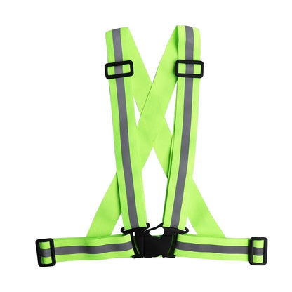 Adjustable Lightweight Reflective Vest for Outdoor Night Walking Biking Safety Gear Waterproof Running Safety Vests with Straps