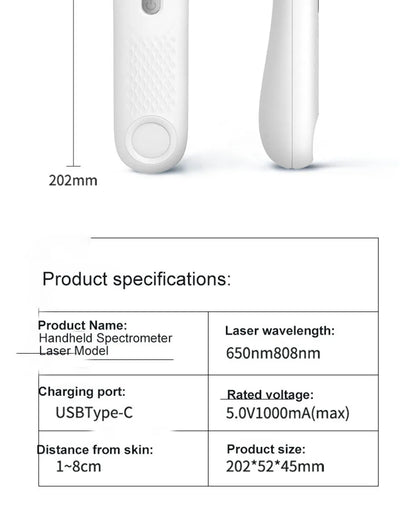 650nm+808nm Handheld Face Body Red Light Infrared Beauty Device Skin Rejuvenation Muscle Joint Body Fatigue Relief Health Care