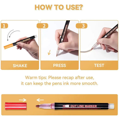 Magic Outline Pen Set