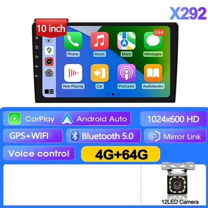 7/9/10 inch Universal Android 13 Car Radio 32G/64G Autoradio android 2 Din car radio GPS BT Central Multimedia Smart car systems