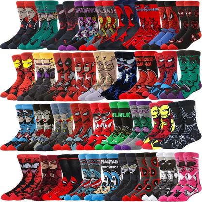 1/5/6/10/20pairs BEAST KINGDOM Novelty Casual Cartoon Anime Socks Men Women Hip Hop Street Fashion Funny Crew Socks