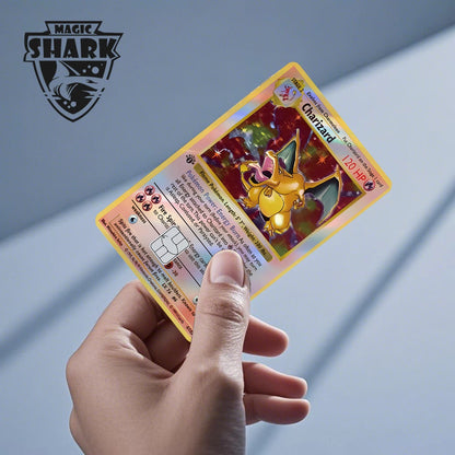 Charizard Gyarados Venusaur Blastoise Mewtwo Squirtle Snorlax Holographic Laser Credit Debit Card Film Skin Sticker