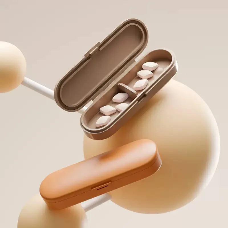 Mini Mini Convenient Medicine Box Travel Portable Medicine Box Light Avoidant Medicine Storage Box - Suitable for carrying pills