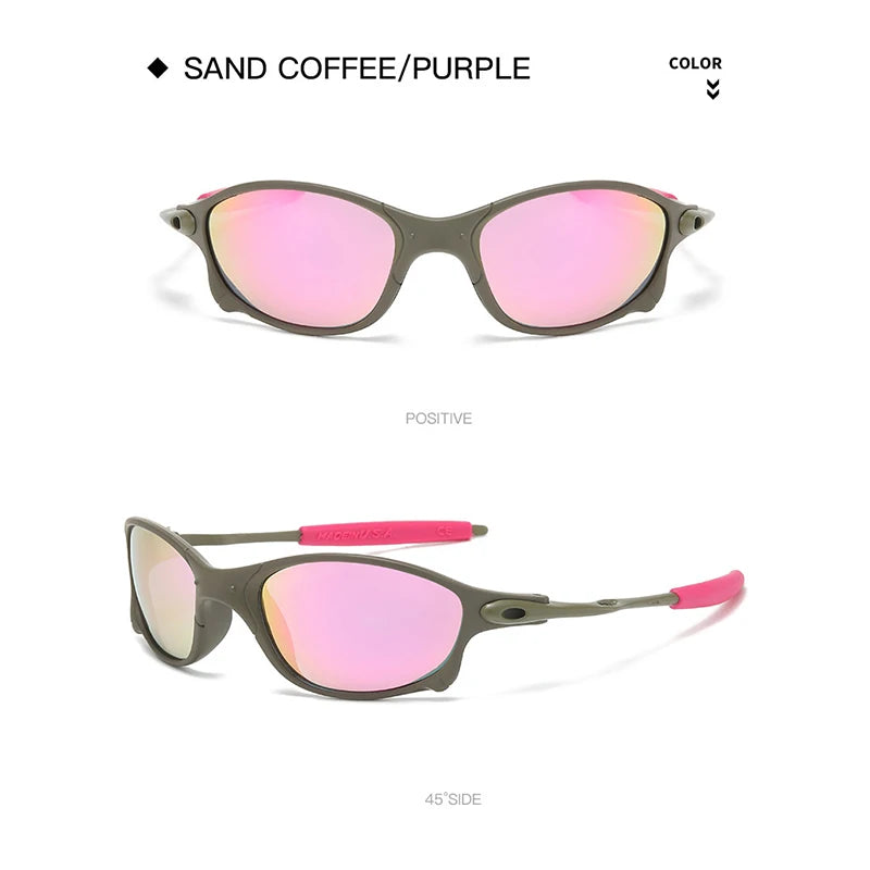 Colorful Sport Sunglasses Sun Glasses Goggles UV400 Windproof Sunglasses For Men Women Retro De Sol Masculino