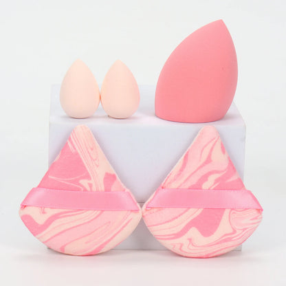 5Pcs Professional Makeup Sponge Set - Soft, Gentle, Multi-Purpose Tools for Perfect Foundation, Powder and Blush Application