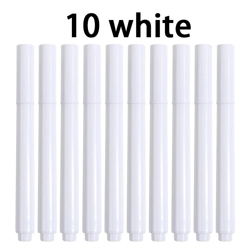 Liquid Chalk Erasable Pen 3-100Pcs White Marker for Glass Windows Blackboard Chalkboard Whiteboard Marker Drawing Chalk Pens