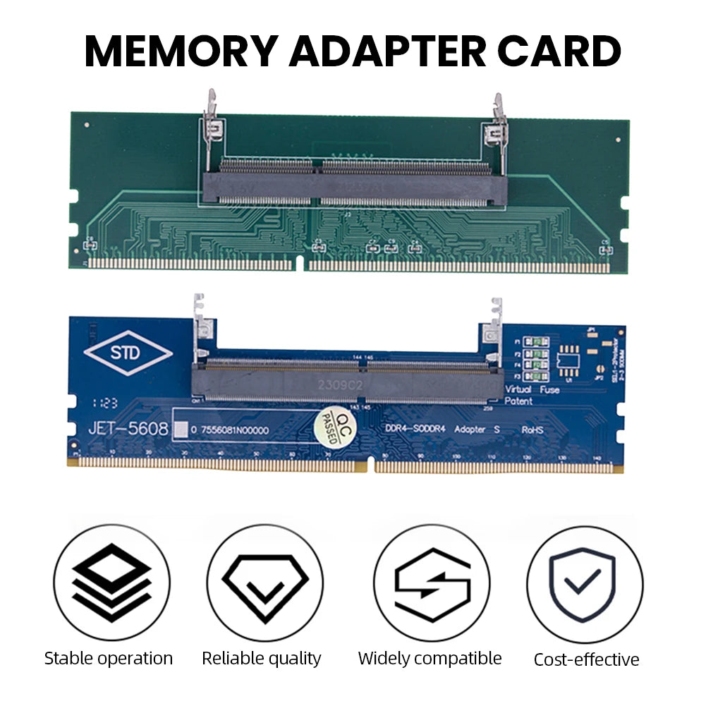 1-5PCS SO-DIMM To PC DIMM Card Laptop To Desktop Memory Adapter Card DDR3 DDR4 Memory RAM Adapter Card Stick