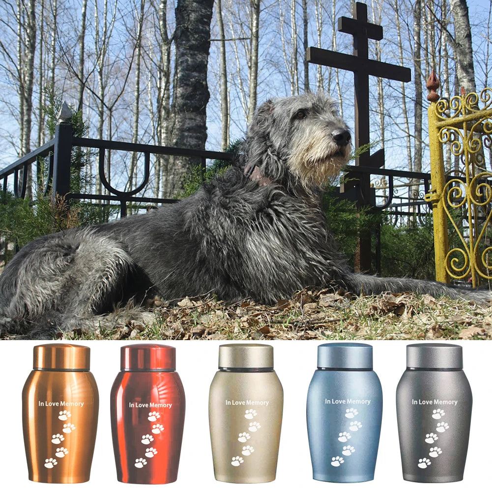 Pet Urns Stainless steel Urns Pets Dog Cat Birds Mouse Cremation Ashes Urn Keepsake Casket Columbarium Pets Memorials