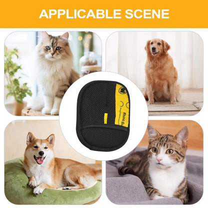 1 Pair Static Removal Gloves For Pet Hair Pet Static Hair Removal Gloves Home Efficient Reusable Shedding Mitt Grooming Brushes