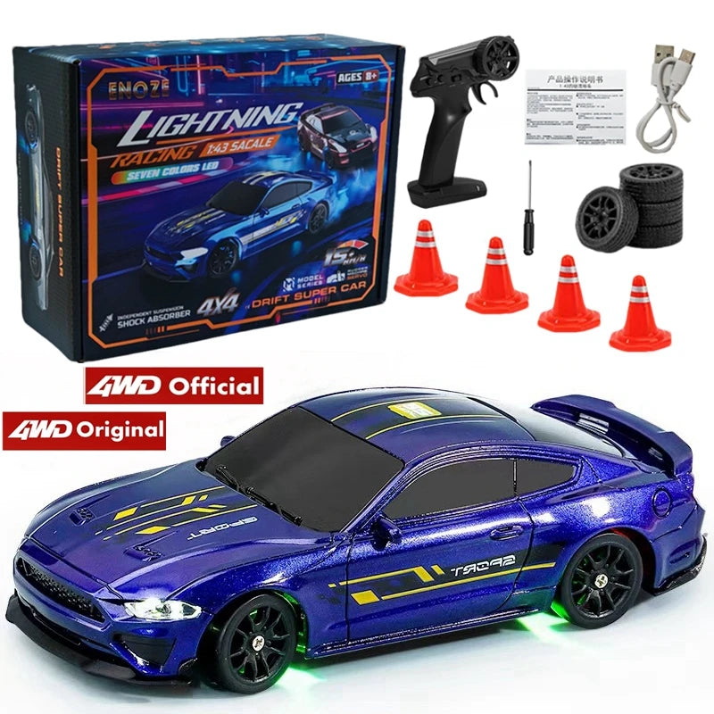 4WD RC Drift Car 1:43 Remote Control Cars Truck 4x4 Racing Drifting 2.4G Radio Mini Vehicle Model Toy Gift for Adults Kids Boys