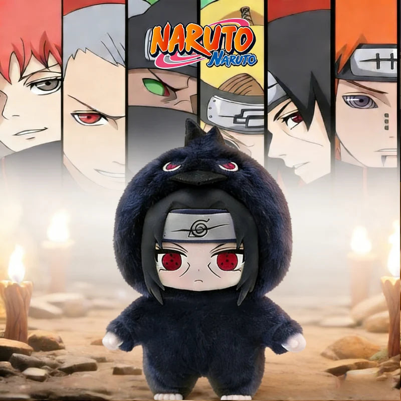 Bandai EAKI Naruto Blind Box Shippuden Party Series Uzumaki Stuffed Plush Bag Pendant Ornament Doll Toy Collection Birthday Gift