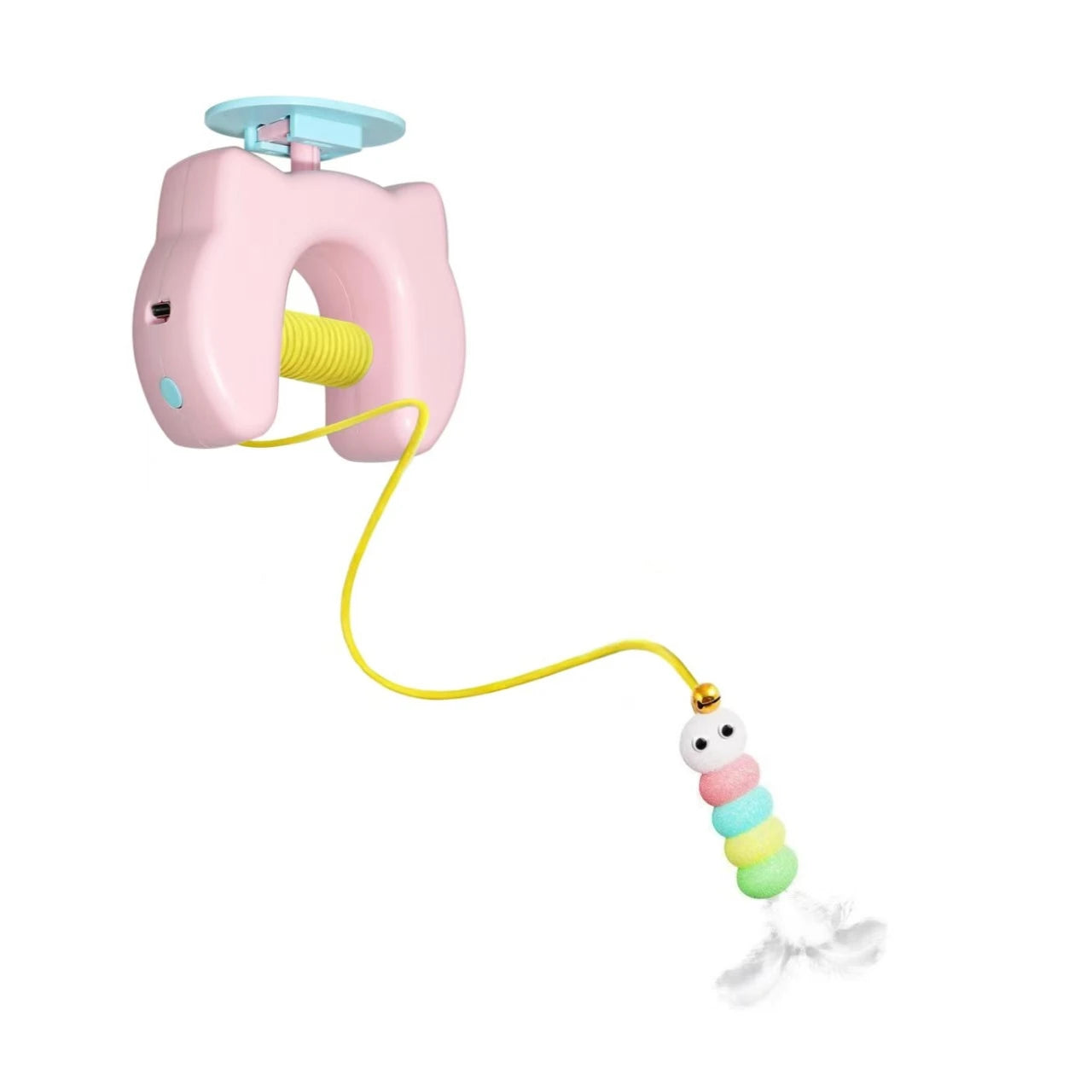 New Type Of Electric Cat Toy with 2 Ropes Smart Hanging Door Auto Swing Feather Toy A Self-entertainment And Cat-teasing Wonder