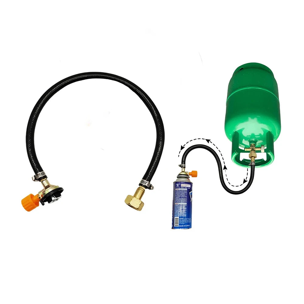 Valve Braided Hose Gas Refill Adapter Rubber Gas Refill Pipe Tube Cylinder Convertor Filling Tank Coupler Accessories Leakproof