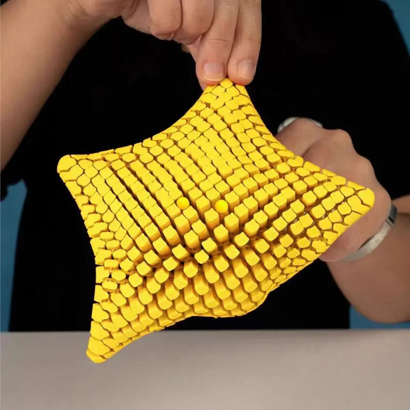 3D Printed Articulated Starfish Stress Relief Toy Flexible Fidget Toy Movable Joints Decompression Toy Marine Animal Desk Decor