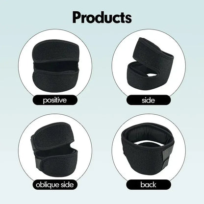 1PC Pressurized Knee Wrap Sleeve Support Bandage Pad Elastic Braces Knee Hole Kneepad Safety Basketball Tennis Cycling