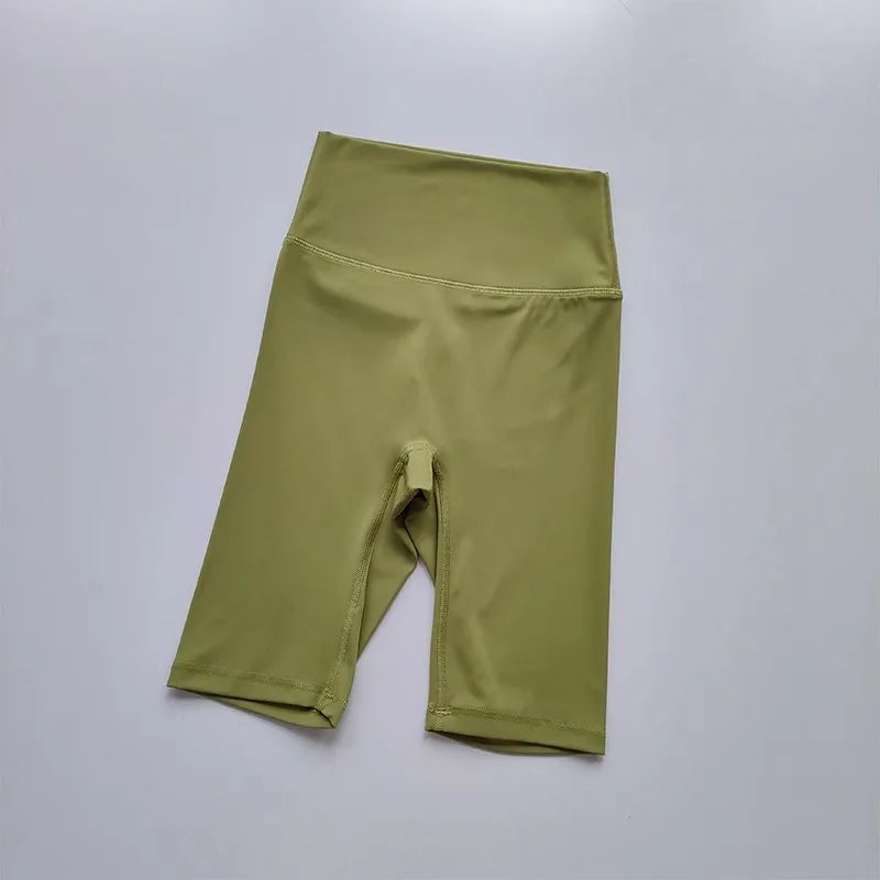 Women Sports Shorts Yoga Shorts Short Legging High Waist Fitness Tight Shorts Quick Drying Workout Clothing Cycling Gym Shorts