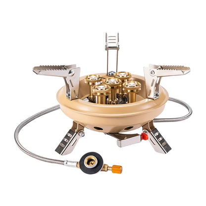 BRS-201A Portable Camping Gas Stove 16000W High Pressured Propane Butane Gas Burner Outdoor Emergency Stove with Piezo Ignition