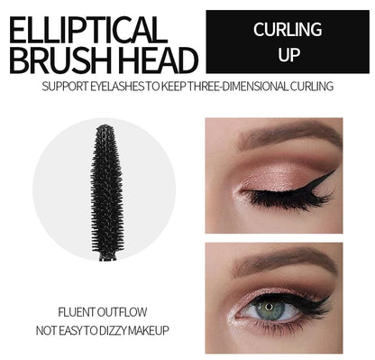 YANQINA Liquid Eyeliner Pencil 4D Waterproof Mascara Set Cosmetics Eye Liner Thick Curling Mascara Eyebrow Pencil Eyes Makeup