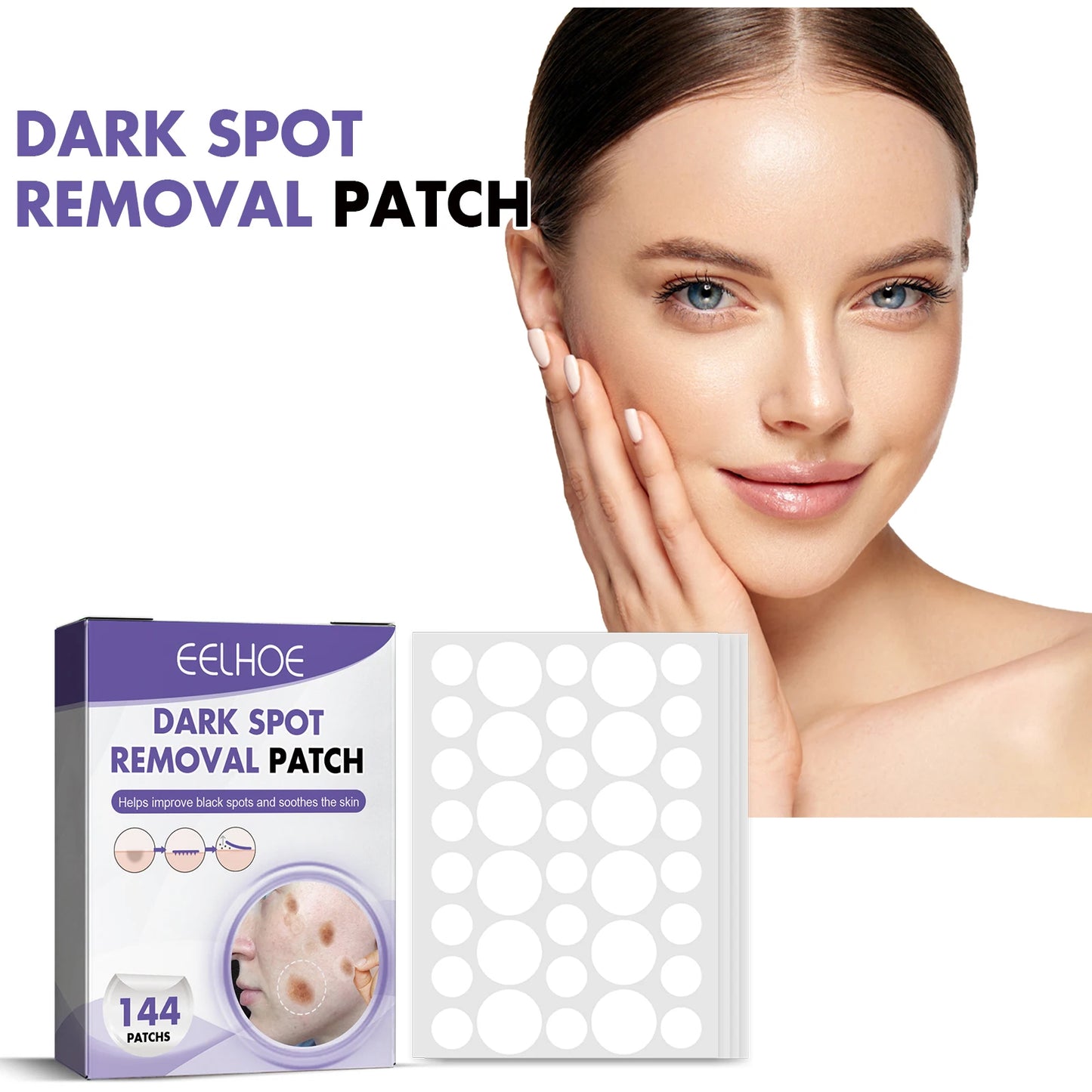 Spot-removing patches - for lightening facial dark spots, chloasma, pigmentation andmelanin; moisturizing skin. spot patches