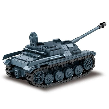 Military Army Soldiers World War Tank Armored Vehicle Model Assemble Building Blocks Bricks DIY Toys Gift
